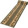 Mazovia Tappeto Passatoia Corridoio 70x300cm Verde Vegetale Retrò Anni 90 | Tappeto Passatoia per Cucina Lavanderia Camera da Letto Antiallergico Facile da Pulire Adatto Agli Animali Venduto al Metro