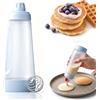 KHstylehoo Porzionatore per impasto con scala - Bottiglia da 1000 ml per pancake | Dosatore per pasta con frusta, dosatore per pancake, crepes, waffle, pasta per ciambelle
