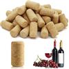 CTYUEYUN 50 tappi in sughero, 21 x 40 mm, tappi in sughero naturale, tappo in legno, tappo in sughero, bottiglia per vino, birra e fai da te