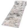 Mazovia Tappeto Runner Corridoio 60x200cm Crema Grigio Astratto | Tappeto Runner Cucina Camera da Letto Beige Riscaldamento a Pavimento Venduto al Metro Anallergico Robot Aspirapolvere