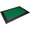 Amicasa Cosmoline - Zerbino TOGO 40x60 cm Verde - Asciugapasso in Moquette Pesante Pressata con Ciuffi a Rilievo - Fondo Antiscivolo per Ingresso, Casa e Ufficio