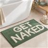 Reaorktic Tappeto Bagno, 40 x 60cm Get Naked Tappeti da Bagno Antiscivolo | Tappetino da Carino Bagni Divertente, Zerbino per Pavimento Assorbente in Microfibra, per Bagni, Soggiorni, Camere da Letto