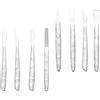 Baoblaze 8 pezzi coltelli da intaglio in pelle set di utensili per taglio di cuoio manuale di sostituzione strumenti di lavoro per le forniture