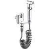 Aqua Earth Bidet Portatile, 2 livelli di pressione. Doccetta per bidet bagno con tubo flessibile in acciaio. Montaggio in 10 minuti. Kit Doccetta Bidet con deviatore doccia 2 vie e supporto doccetta