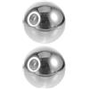 SECFOU 2 Pezzi Paralume Globo in Vetro Fumé Elettroplaccato, Sfera G9 | Lampadario e Soggiorno, Diffusione Uniforme della Luce, Facile da Pulire, Installazione Semplice