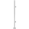 Shiyinge 110 cm per scale in acciaio inox, con supporto in vetro, morsetti in vetro per ringhiere per balcone, soffitta, ringhiere per piscina, ecc. ringhiere interne esterne (pilastro)