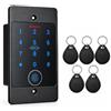 Mathfel Sistema di accesso MATHFEL Smart Lock con impronta digitale e RFID - Serratura elettronica per porta d'ingresso, IP66, codice e transponder, serratura elettrica per esterni, serratura automatica