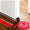 WELSTIK Guarnizione trasparente per porta con profilo a T, 35 mm x 6 m | Per porte e finestre, paraspifferi per isolamento acustico e risparmio energetico