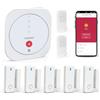 TUGARD Allarme Casa Senza Fili, antifurto casa wireless con Centrale, 5 Sensori Porte/Fenestre e 2 Telecomandi, App Tuya/Smart Life, Animali Domestici, Alexa, Nessuna Tassa Mensile