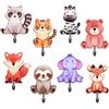HMCEY 8 Pezzi Ganci Appendiabiti Animali, Ganci Adesivi A Forma Di Animali | Attaccapanni Da Muro Bagno Adesivo,Gancio Appendiabiti Da Parete Adesivo,7,5 X 6 CM,Portata Di 2-3 Kg,Per Bagno, Cucina