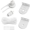 Homiladi Kit di riparazione per tende a rullo da 30 mm con frizione, staffe in | Adatto per tubo ID da 30 mm, staffa in metallo+catena di perline da 3 m (12,7 cm di lunghezza), 15 kg max, per casa, ufficio
