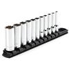 TEKTON 1/4 pollice Drive Deep 12-Point Socket Set, 11 pezzi (5/32-9/16 .) | SHD90107