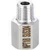 Rebower Adattatore Femmina-Maschio 1/8 Femmina NPT x 1/8 Maschio NPT | 1 Pezzo, Acciaio Inossidabile 304, Raccordo Prolunga Tubo, per Industria Trasferimento Fluidi Domestico
