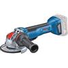 Bosch Professional 18V System Smerigliatrice angolare a batteria GWX 18V-10 P con X-LOCK (KickBack Control, X-Brake, incl. cuffia di prot., impugnatura suppl. anti-vibrazioni, senza batt./caricabatt.)