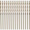 QUARKZMAN 15pz Set Punte Elicoidali Cobalto M35 da 1,6mm per Trapano | Acciaio Alta Velocità, Metrico, Lunghezza Totale 47mm, per Foratura e Taglio Metalli Duri Acciaio Inossidabile