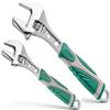 Zocipro Set 2 Chiave Inglese Regolabile da 8 e 10 Pollici | Chiavi Regolabili con Scala Laser e Impugnatura Ergonomica, per Casa, Officina, Garage e Fai da Te