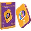 Lapiglo Router WiFi portatile 4G sbloccato MiFi Hotspot per camper aree rurali con slot per scheda SIM arancione 10,5 x 12,7 cm (arancione)