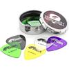 TIGER Plettri per Chitarra Con Plettri in Latta, Confenzione da 12, 0.46 mm, Multicolore (Trasparenti)