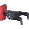 Hercules Supporto da parete per chitarra, AGS Plus, corto, base in legno, bordeaux