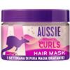 Aussie Bouncy Curls Maschera per Capelli Ricci 500ml per Districare | Nutre e Idrata in Profondità Capelli Mossi e Ricci, con Oli di Jojoba, Cocco e Macadamia, Formula Vegana e Cruelty-Free