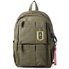 Aeronautica Militare dielle manifatture srl Aeronautica Militare Linea Frecce Zaino PortaPC in Tessuto Tecnico gommato Verde AM-345 31x45x18 cm