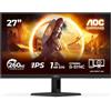 AOC Monitor 27G4ZREAD 27 pollici 1920x1080, FHD, 260Hz (OC, Native 240Hz), Fast IPS Panel, 1ms GtG, (HDMI2x 2.0 DP 1x 1.4) Adaptive Sync, HDR10, G-Sync Compatible, Nero
