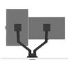 BenQ ErgoArm BDH01 Braccio per doppio monitor fino a 35 e 20 kg. Nero | Supporto a Molla a Gas per 2 Schermi Fino a 35, 20 kg, con Morsetto Superiore, Base Antiscivolo, VESA 75x75/100x100