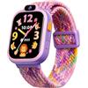 BIGGERFIVE Smartwatch Bambini Bambina 3-14，1,8 Fitness Tracker Orologio | Contapassi, Frequenza Cardiaca, Resistente all'Acqua IP68, Monitor del Sonno, Giochi Puzzle, Musica, video e foto