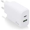 Aisens - Caricatore da 25 W. 1Xusb-C Pd3.0. 1Xusb-A Qc3.0. Bianco