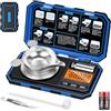 Onherm Bilancia di Precisione, 50g/0.001g Digital Mini Bilancia Tascabile Gram, Bilancia Mg per Pesare Polveri, Gioielli, Cibo, Gemme, Con Pinzette, Cucchiaio e Batterie