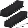 Eidoct 20 mini lavagnette in plastica, lavagnette in plastica, piccole lavagne, mini lavagne per prezzi, etichette per alimenti e buffet, con 2 pennarelli, per negozi, buffet, panetteria, bar, feste
