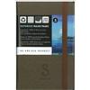S Paper Taccuino 9x13 Centimetri Ecologico Smemoranda Pagina Avorio a Righe (Brown)