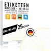 ELES VIDA Etichette nominative cartacee adesive e stampabili 80x50 mm - 25 fogli | 250 etichette in CARTA - Rimovibili senza lasciare residui, riutilizzabili, PRODOTTE IN GERMANIA