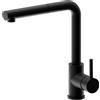 Newform - Real miscelatore lavello con bocca girevole ed estraibile [antracite] - 63425.43.238