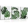 Wanfoou Set di 3 poster senza cornice, Decorazione piante tropicali, Poster in stile botanico, Stampe da Parete per Quadri Moderni Soggiorno, Camera da Letto - Decorazioni Casa, Bagno, Cucina