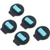 vhbw 5X stoppino, Wick cap Compatibile con iRobot Roomba Combo J5+, J5, I5+, I5 Robot aspirapolvere con Funzione lavapavimenti - Nero/Blu