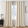 MIULEE Tende per Interni Oscuranti Termiche Anelli 2Pz 140x280cm Bianco | Tessuto oscurante e termico per soggiorno e camera da letto, aiuta a ridurre luce, caldo e freddo.