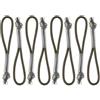 Endoto 8PCS Cordini per Tiretto Cerniera di Ricambio per Nike Elite Zaino, Estensori Zipper Puller Cord Prolunga per Tiralampo Chiusure lampo per Valigie, Giacche, Pantaloni, Cappotti (Nero&Giallo)