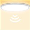 Laiebri LED Plafoniera ultrasottile con sensore di movimento, ideale per corridoi, scale, cucine, balconi o ripostigli. Luce bianca neutra 4000K, Ø 300 x 22 mm