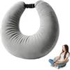 DBAATTZ Cuscino di Supporto All'Uncinetto, Cuscino da Lettura per Letto Adulti, Cuscino Ergonomico, Cuscino da Gioco per Le Ginocchia, Cuscino Compatto di Supporto, per Letto, Divano, Grigio