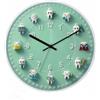 Xgdsnly Orologio da Parete a Tema Odontoiatrico Colorato Orologio da Parete Odontoiatra Naturale per Dentisti, Bambini, Cameretta, Bianco, 30cm