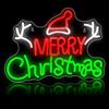 DAJASD Merry Christmas - Targa al neon, 40 x 30 cm, dimmerabile, LED Merry Christmas con interruttore, in acrilico, personalizzabile, per Natale, festa di Natale, decorazione da parete