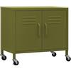 vidaXL Armadietto Verde Oliva 60x35x56 cm in Acciaio
