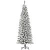 COSE DA CASA Albero di Natale Bianco Innevato Salvaspazio con Apertura a Ombrello - 120 cm, 150 cm, 180 cm, 210 cm folto e stretto slim (CM 120)