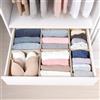 LAJIAKE Set di 6 organizer per cassetti per armadio PAX, 75 x 58 cm, beige | Organizer pieghevole per armadio con fondo, stabile e modulare, adatto per organizer PAX, per vestiti e vestiti per bambini