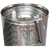 Generico BOTTE, CONTENITORE IN ACCIAIO INOX 18/10 PER VINO LT 500 CON GALLEGGIANTE A CAMERA D'ARIA, RUBINETTO IN ACCIAIO INOX E PIEDISTALLO IN ACCIAIO ZINCATO -MADE IN ITALY --SENZA COPERCHIO PARAPOLVERE--