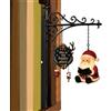 Generico Lampada Libro per Scaffale LED Vintage di Babbo Natale a Batteria | Decorazione con Lanterna per Ufficio, Biblioteca e Libreria per Sala Studio Angolo Lettura Tavolo Natale Insegnante
