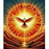 OVUNQUE PROTEGGIMI Quadro con Gesù - Tela Canvas con Foto di Gesù - Immagine Religiosa - (Spirito Santo, 20 x 20 cm)