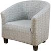 uyeoco Copripoltrona Coprisedili Poltroncina Club Copripoltrona 1 Posto Fodera per Poltrona Chesterfield 1 Posto Cocktail Sedia Coprisedie per Bar Tullsta Verde (Color : #35)