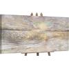 YS-Art Quadro Dipinto a Mano Originale - Paesaggio Marino Astratto Beige